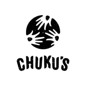 Chuku's restaurant logo with hands in a circle