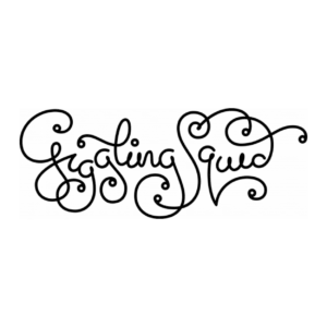 Giggling Squid restaurant logo in decorative font