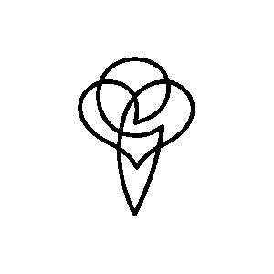 Minimalist line art rose flower illustration