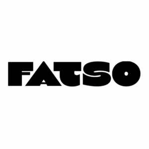 Bold black FATSO brand logo design