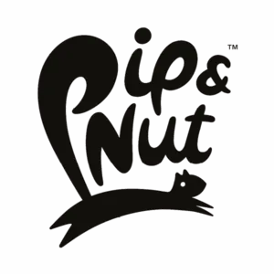 Pip and Nut squirrel logo design