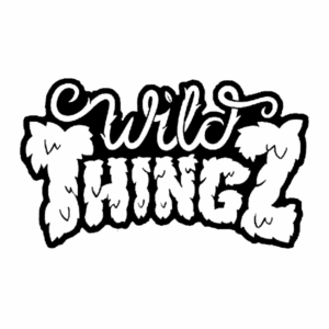 Wild Thingz jungle-themed graffiti style text logo