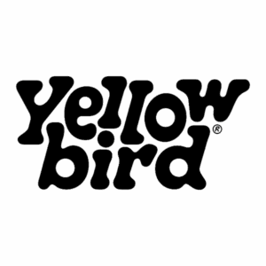 Yellowbird brand logo in bold black font