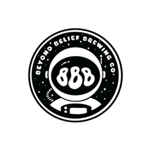 Beyond Belief Brewing Co astronaut logo design