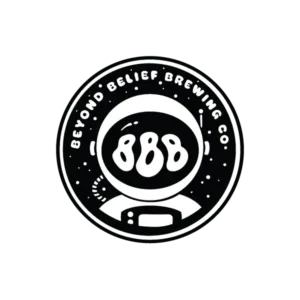 Beyond Belief Brewing Co astronaut logo design