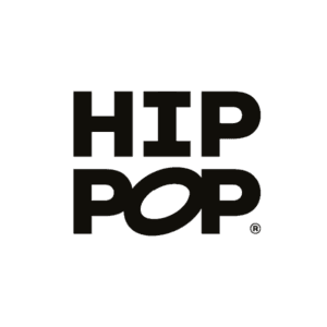 Hip Pop brand logo in bold black text