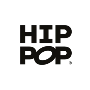 Hip Pop brand logo in bold black text