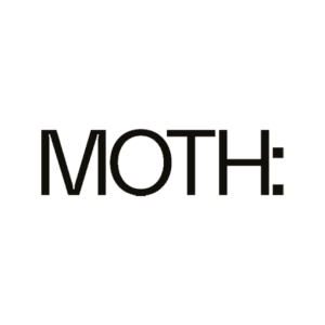 Black text logo displaying the word MOTH: