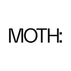 Black text logo displaying the word MOTH: